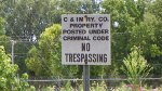 C&IM no trespassing sign